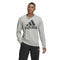 Herren Sweater ohne Kapuze Adidas Essential Big Logo Grau