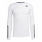 T-Shirt Adidas Techfit Fitted 3 Bandas Weiß