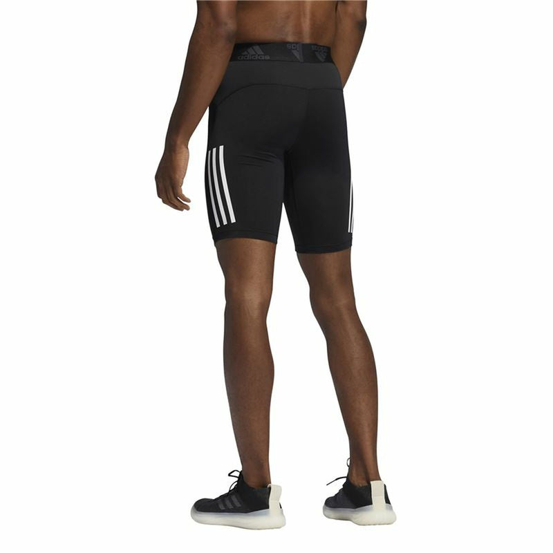 Sportliche Herren-Strumpfhosen Adidas  Techfit 3 Stripes Schwarz