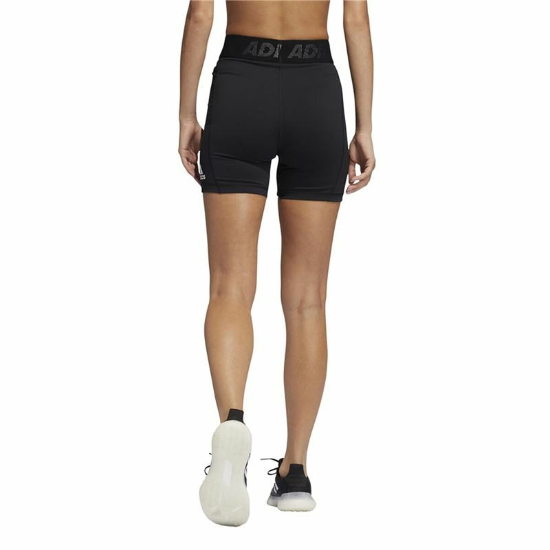 Sporthose Damen Adidas Techfit Badge Schwarz