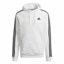 Herren Sweater mit Kapuze Adidas Essentials 3 Stripes Weiß