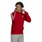 Herren Sweater mit Kapuze Adidas Essentials Fleece 3 Stripes Rot