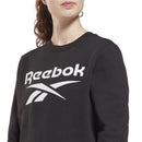 Damen Sweater ohne Kapuze Reebok Identity Logo W Schwarz