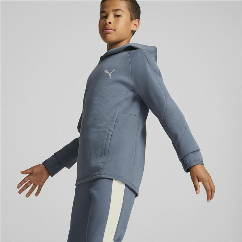 Unisex Sweater mit Kapuze Puma Evostripe Youth Blau