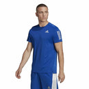 Kurzärmliges Sport T-Shirt Adidas Blau (L)