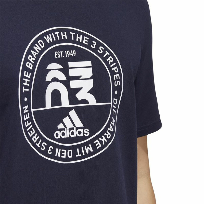 Herren Kurzarm-T-Shirt Adidas Embroidered GT Schwarz