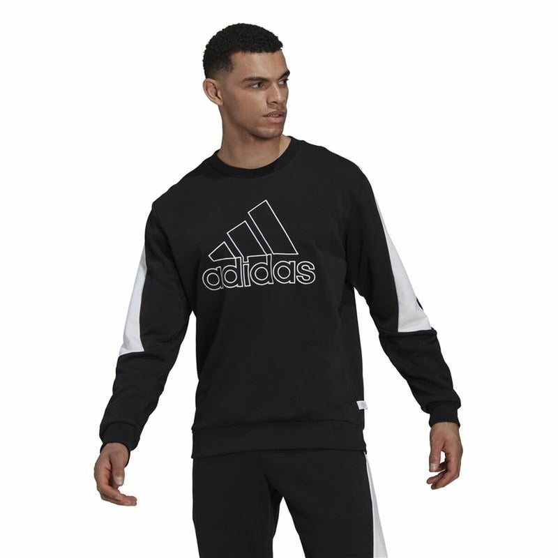 Herren Sweater ohne Kapuze Adidas Future Icons Schwarz