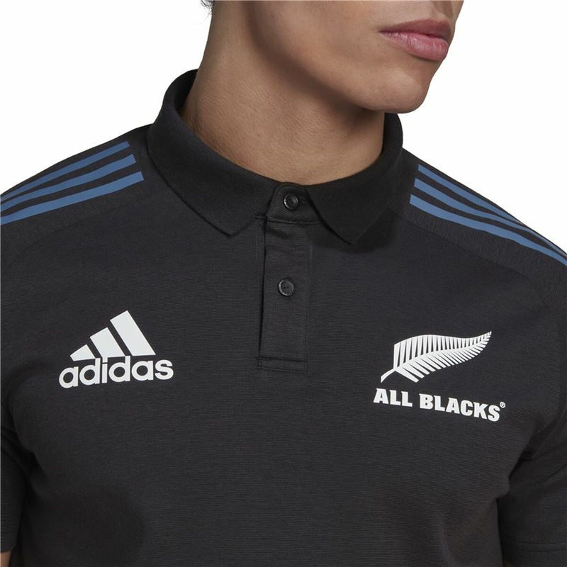 Herren Kurzarm-Poloshirt Adidas All Black Schwarz