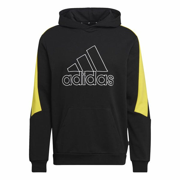 Herren Sweater mit Kapuze Adidas Embroidered Badge Schwarz