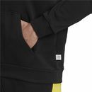 Herren Sweater mit Kapuze Adidas Embroidered Badge Schwarz