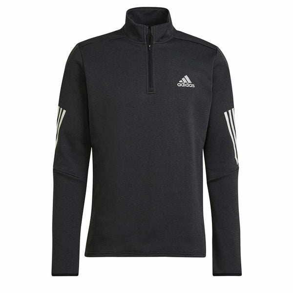 Herren Sweater ohne Kapuze Adidas Quarter-Zip Schwarz