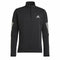 Herren Sweater ohne Kapuze Adidas Quarter-Zip Schwarz