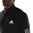 Herren Sweater ohne Kapuze Adidas Quarter-Zip Schwarz