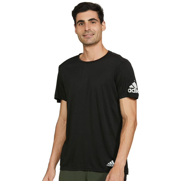 Kurzärmliges Sport T-Shirt Adidas L Schwarz