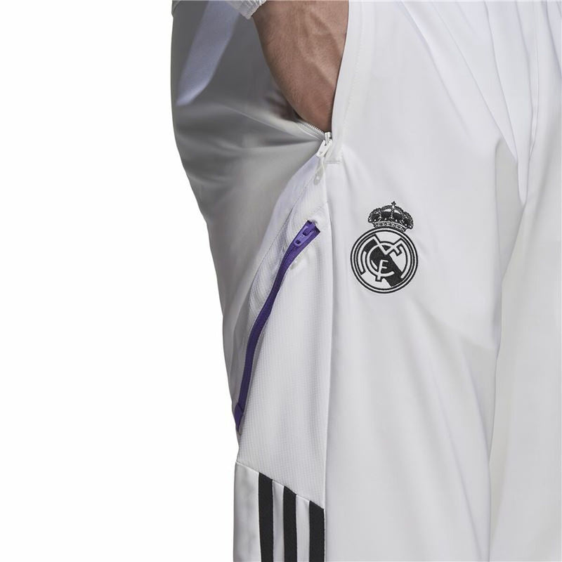 Fußball-Trainingshose für Erwachsene Adidas Condivo Real Madrid 22 Weiß Herren