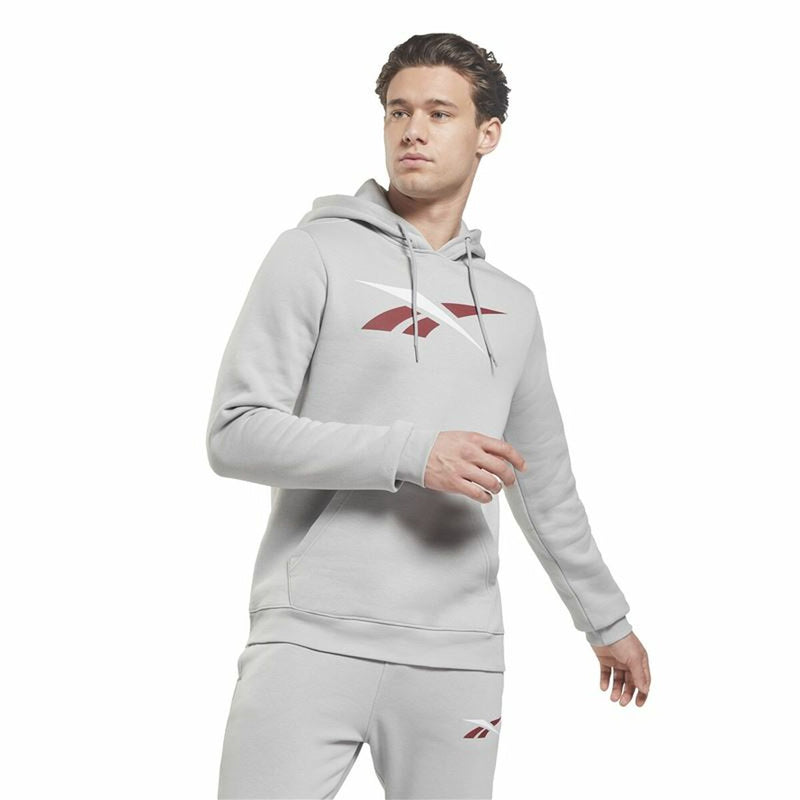 Herren Sweater mit Kapuze Reebok Essentials Vector Grau