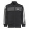 Kinder-Trainingsanzug Adidas Essentials Shiny 3 Stripes Schwarz