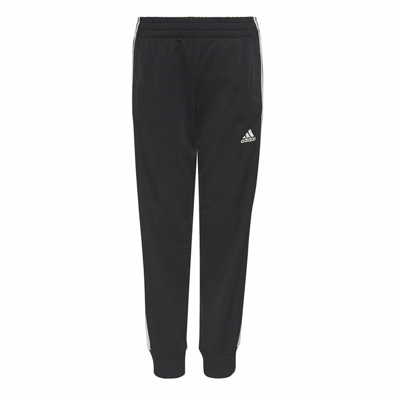 Kinder-Trainingsanzug Adidas Essentials Shiny 3 Stripes Schwarz