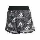 Damen-Sportshorts Adidas Logo Graphic Pacer Schwarz