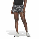 Damen-Sportshorts Adidas Logo Graphic Pacer Schwarz