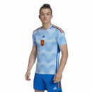 Kurzärmiges Fußball T-Shirt für Männer Adidas 2ª Equipación España 22 Hellblau