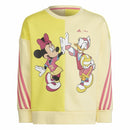 Sweatshirt ohne Kapuze für Mädchen Adidas Disney Daisy Duck Gelb