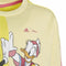 Sweatshirt ohne Kapuze für Mädchen Adidas Disney Daisy Duck Gelb