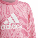 Sweatshirt ohne Kapuze für Mädchen Adidas Future Icons Hybrid Animal Rosa