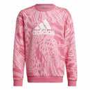 Sweatshirt ohne Kapuze für Mädchen Adidas Future Icons Hybrid Animal Rosa