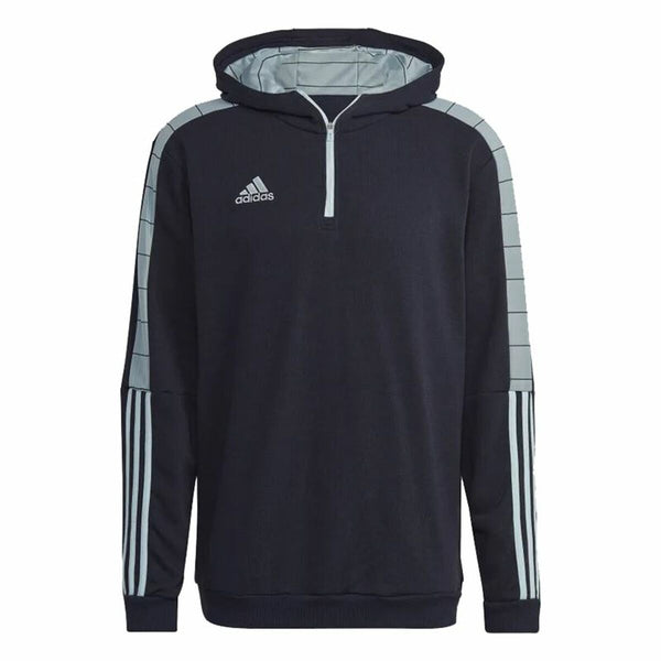 Herren Sweater mit Kapuze Adidas Tiro VIP Dunkelblau