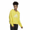 Damen Sweater mit Kapuze Adidas Future Icons Badge of Sport Gelb