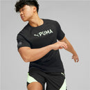 Herren Kurzarm-T-Shirt Puma Ultrabreathe Triblend Schwarz