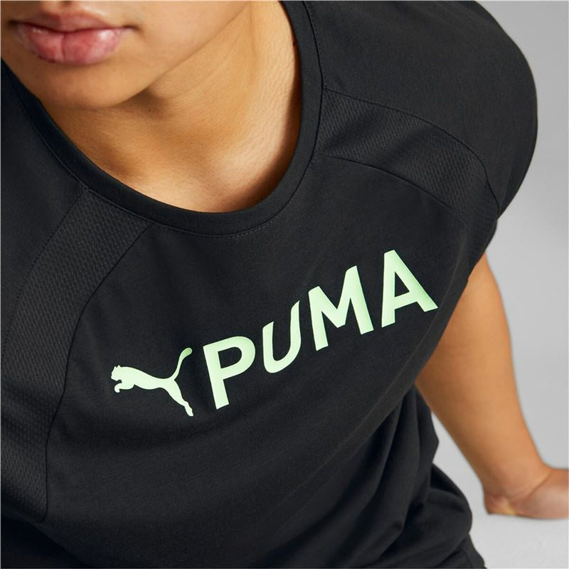 Herren Kurzarm-T-Shirt Puma Ultrabreathe Triblend Schwarz