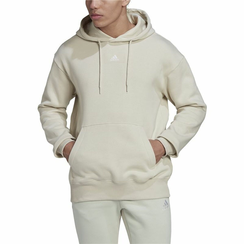 Herren Sweater mit Kapuze Adidas Essentials Feelvivid Beige