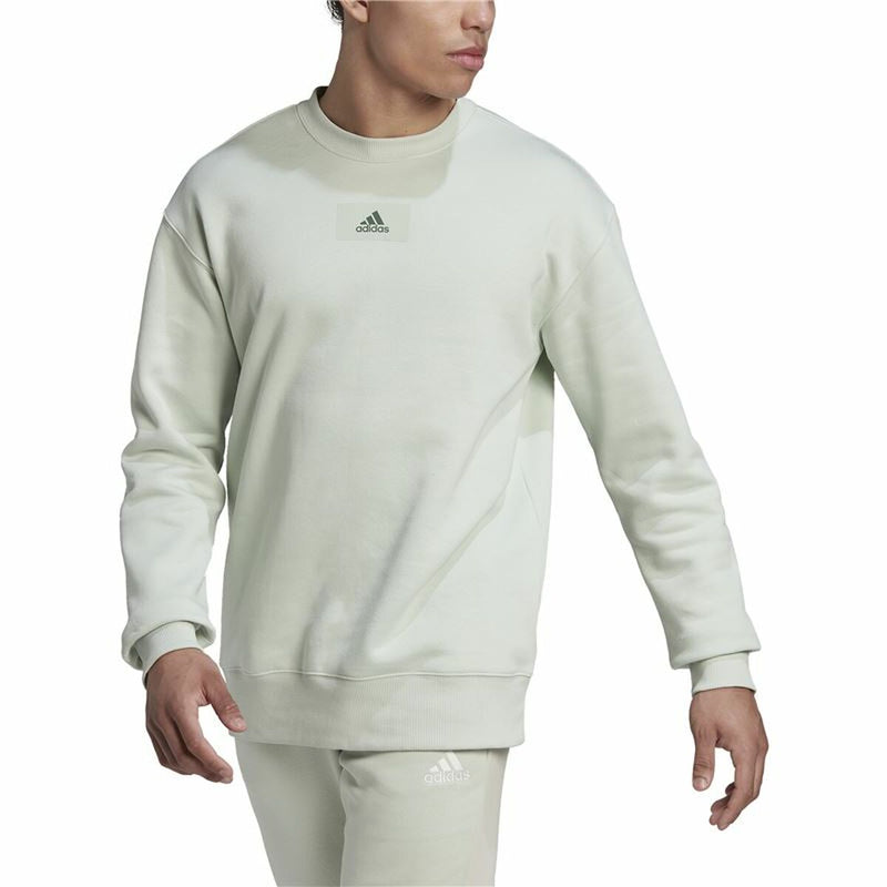 Herren Sweater ohne Kapuze Adidas Essentials Feelvivid Hellgrün