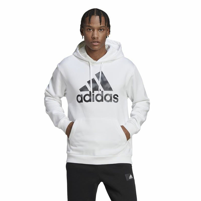 Herren Sweater mit Kapuze Adidas Essentials Camo Weiß