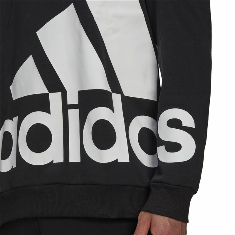 Herren Sweater mit Kapuze Adidas Essentials Schwarz