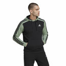 Herren Sweater mit Kapuze Adidas Essentials Mélange French Terry Schwarz