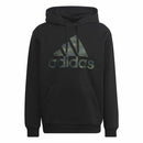 Herren Sweater mit Kapuze Adidas Camo French Terry Schwarz