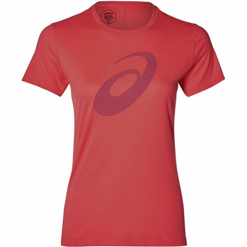 Damen Kurzarm-T-Shirt Asics SS Graphic Rot