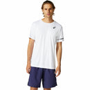 Herren Kurzarm-T-Shirt Asics Court Weiß