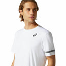 Herren Kurzarm-T-Shirt Asics Court Weiß