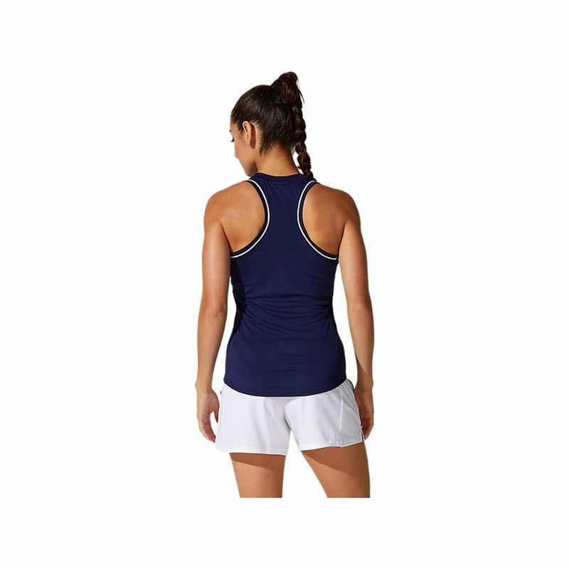 Tanktop Frau Asics Court Piping Dunkelblau