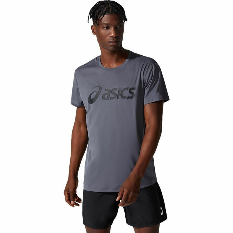 Herren Kurzarm-T-Shirt Asics Core Dunkelgrau