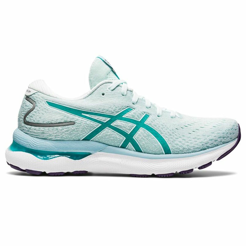 Laufschuhe für Damen Asics Gel-Nimbus 24 Blau Damen Aquamarin