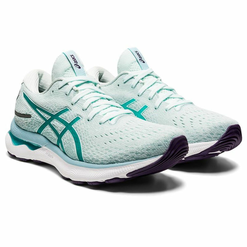 Laufschuhe für Damen Asics Gel-Nimbus 24 Blau Damen Aquamarin