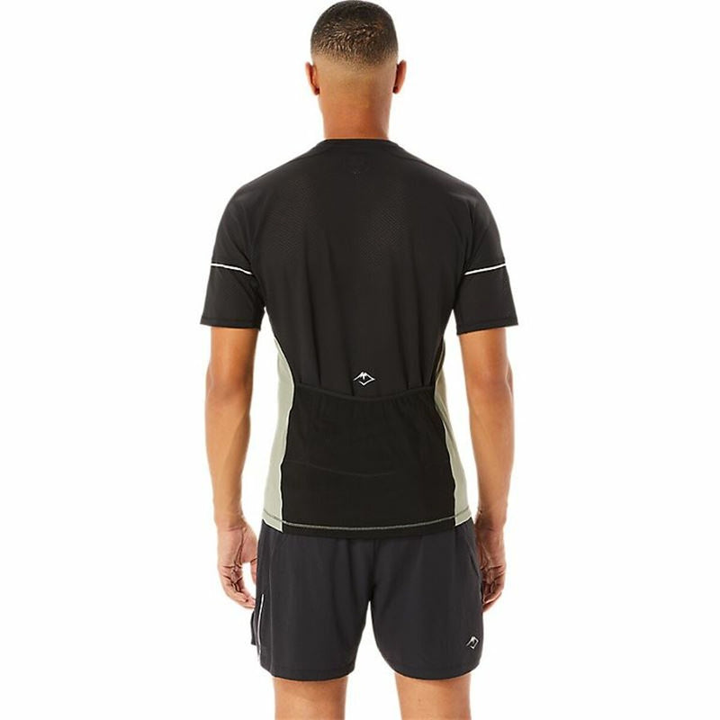 Herren Kurzarm-T-Shirt Asics Fujitrail Top grün