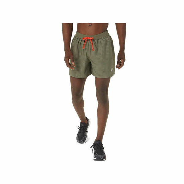 Herren-Sportshorts Asics Fujitrail Logo Olive