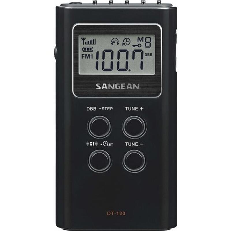 Tragbares Radio Sangean DT-210 Silberfarben