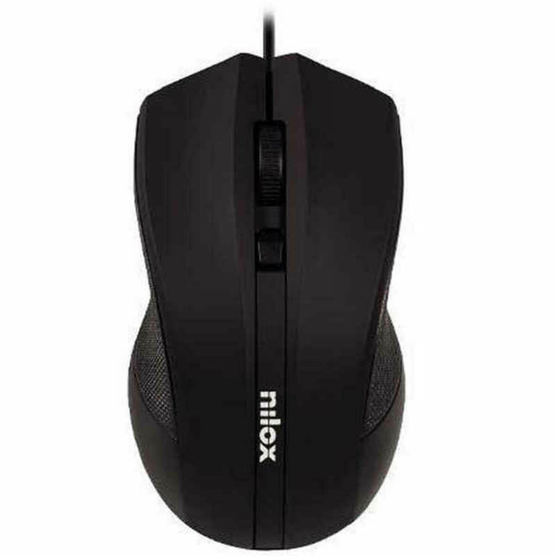 Mouse Nilox RATON ÓPTICO USB 1600 DPI -NEGRO